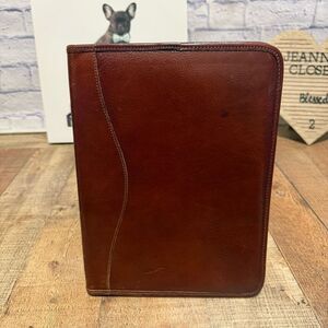 Jack Georges Leather Business Organizer Pad Folio Portfolio Folder - Vintage